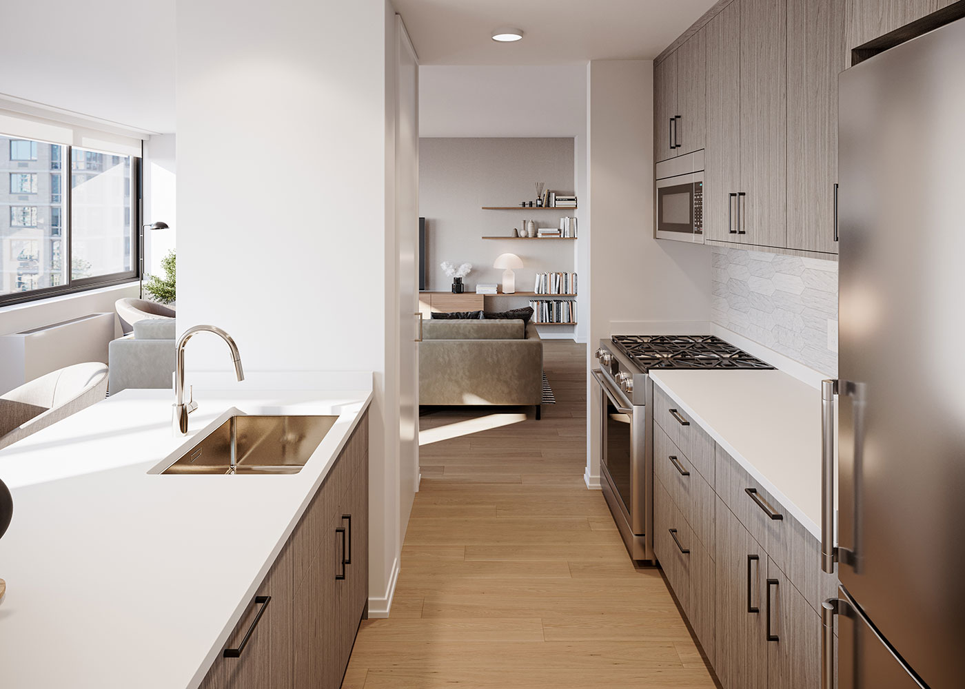 200W60 rental apartment kitchen